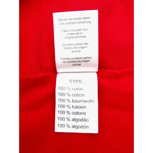 Lacoste Polo Shirt Short Sleeve Red SZ XL - Picture 16 of 16
